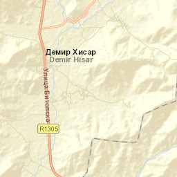 Demir Hisar Street Map