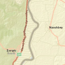 Souflí Street Map