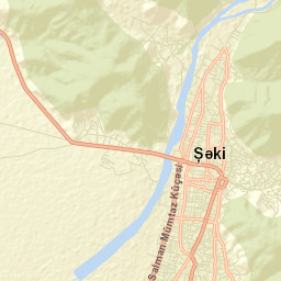 Sheki Street Map