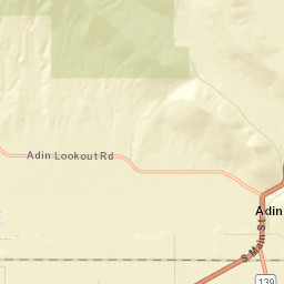 Adin California Street Map