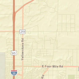 Ranchettes Street Map