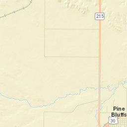 Pine Bluffs Street Map