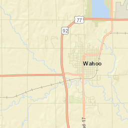 Wahoo Street Map