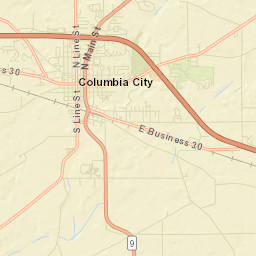 Whitley County Street Map