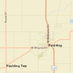 Paulding Ohio Street Map