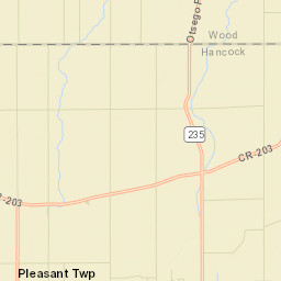 Deweyville Ohio Street Map