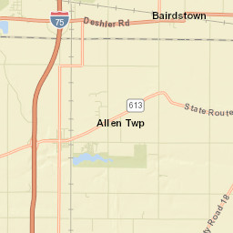 Van Buren Ohio Street Map