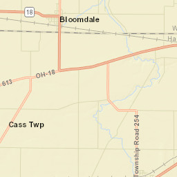 Bloomdale Ohio Street Map