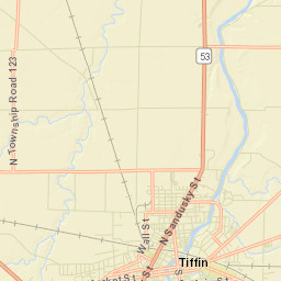 Tiffin Ohio Street Map