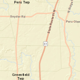 Peru Ohio Street Map