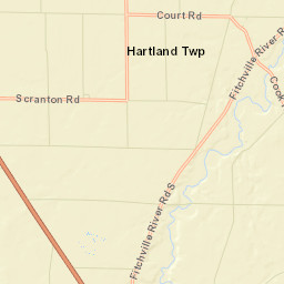 Hartland Ohio Street Map