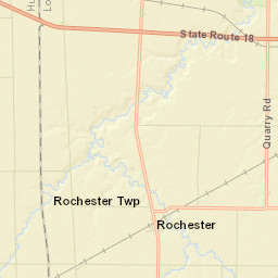 Rochester Ohio Street Map