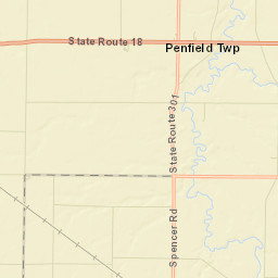 Penfield Ohio Street Map