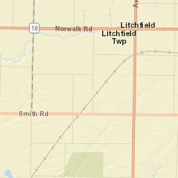 Litchfield Ohio Street Map