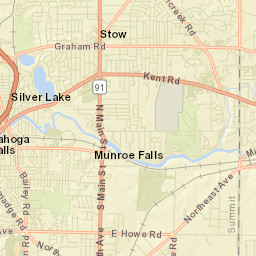 Stow Ohio Street Map