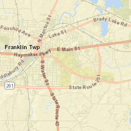 Kent Ohio Street Map