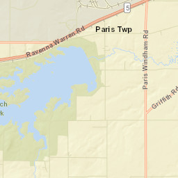 Wayland Ohio Street Map