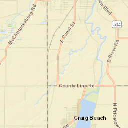 Sunset Beach Ohio Street Map