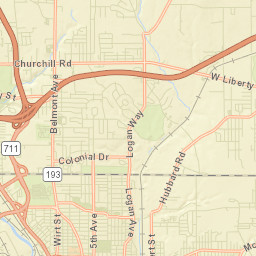 Thorn Hill Ohio Street Map