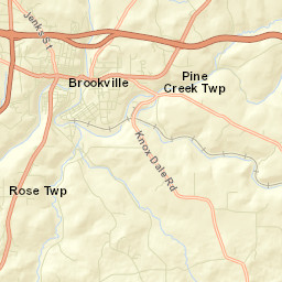 Brookville Street Map