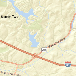 Treasure Lake Street Map