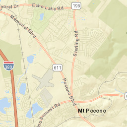 Mount Pocono Street Map