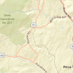 Mountainhome Street Map