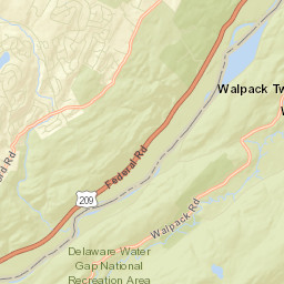 Pocono Ranch Lands Street Map