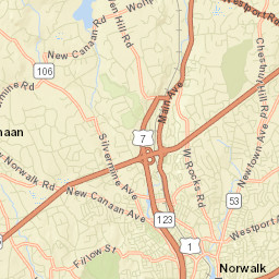 South Wilton Connecticut Street Map