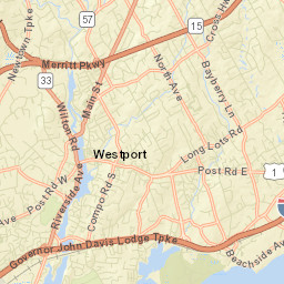 Westport Connecticut Street Map