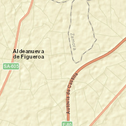Aldeanueva de Figueroa Street Map