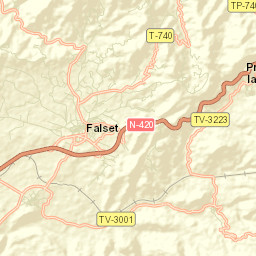 Falset Street Map