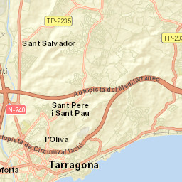 Tarragona Street Map