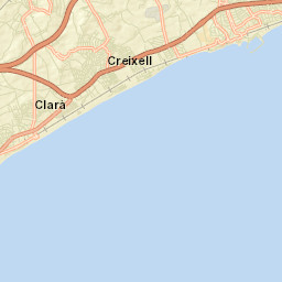 Creixell Street Map