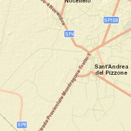 Sant'Andrea-Pizzone-Ciamprisco Street Map
