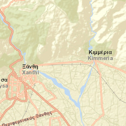 Xánthi Street Map