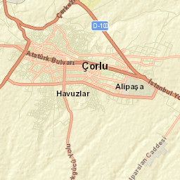 Çorlu Street Map