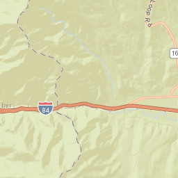 Interstate 84, Uinta-Wasatch-Cache National Street Map