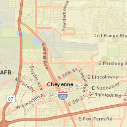 Cheyenne Street Map