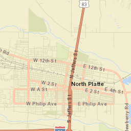 North Platte Street Map