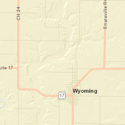 Wyoming Street Map