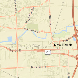 498 Broadway Street, New Haven, IN  Street Map