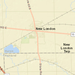 New London Ohio Street Map