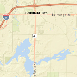 Brimfield Station Ohio Street Map