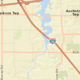 West Austintown Ohio Street Map