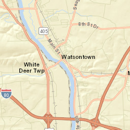 Watsontown Street Map