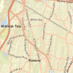 Tallman New York Street Map