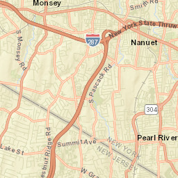 Pearl River New York Street Map