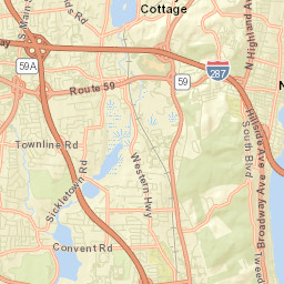 West Nyack New York Street Map