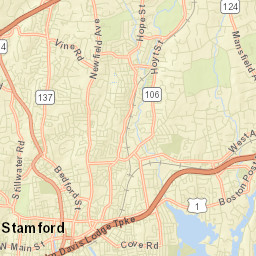 Turn of River Connecticut Street Map
